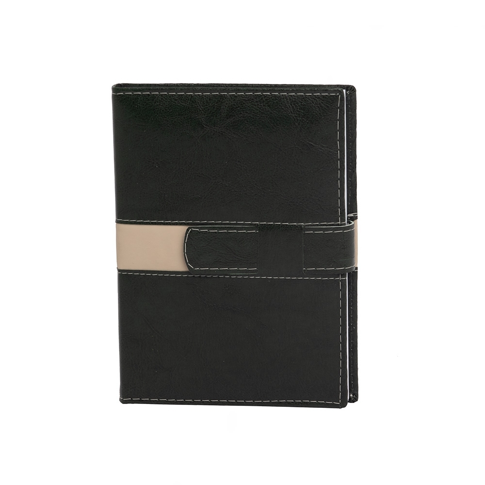 AGENDA DIÁRIA COM FECHO E SUPORTE PRA CANETA