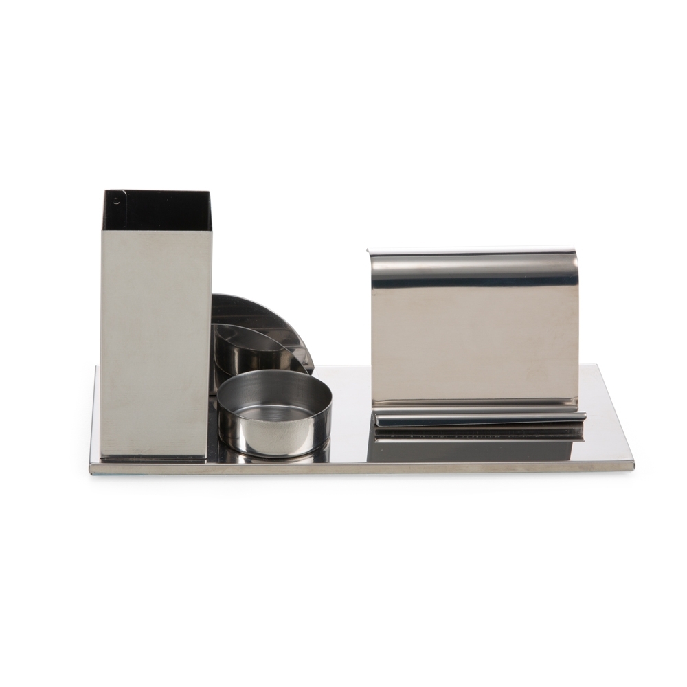 KIT ESCRITORIO P/ CANETAS, CELULAR … INOX