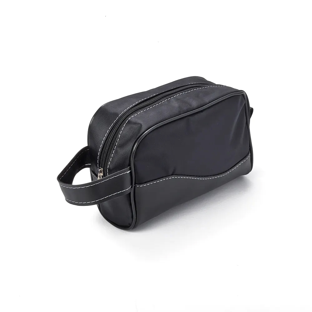 NECESSAIRE COURO SINT. E NYLON-PRE